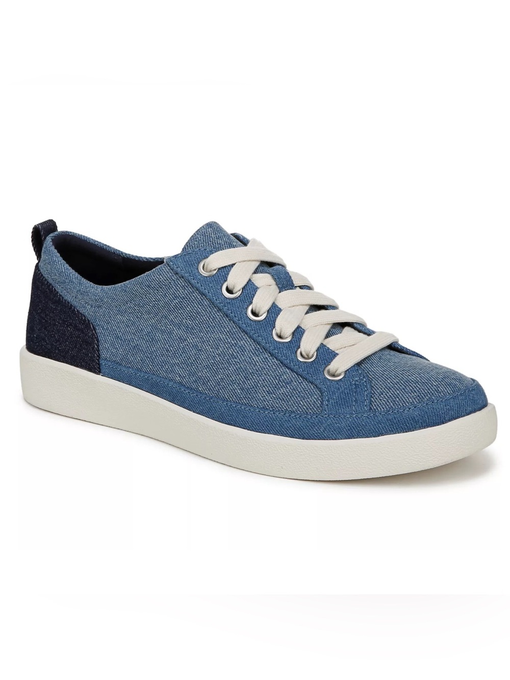 Vionic Winny 2 Women's Fashion Sneakers Light Blue Denim Size 8 W Preppy Tennis